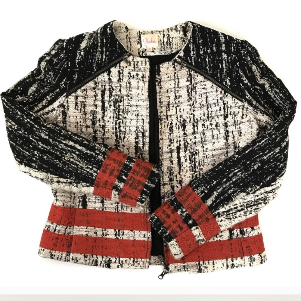 Parker Boucle Color Block Blazer - image 2